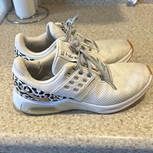 Nike Women's White and Tan Sneakers